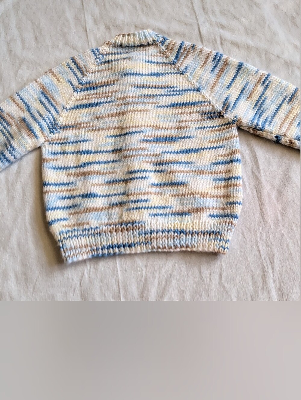 Homemade Crochet Baby Cardigan/Button sweater-Approx 12-18months